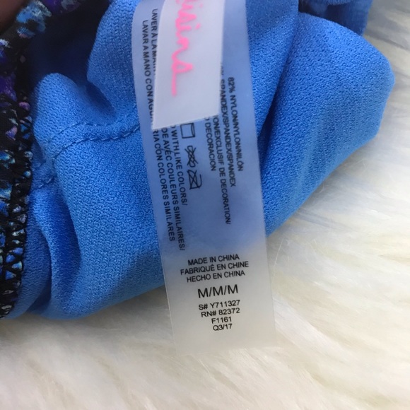 RAISINS BLUE PRINT BIKINI TOP SIZE MED… - Picture 7 of 7